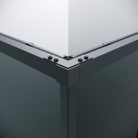 Душевой уголок Grossman Galaxy 80х80 300.K33.01.8080.21.10 профиль Черный матовый стекло тонированное — фото 6, Квадратные душевые уголки
