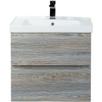 Тумба под раковину Art&Max AM-Techno-600-2C-SO-LW635 подвесная Сосна — фото 1, Мебель для ванной