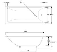 Товар: Чугунная ванна Byon Vilma 170x70 V0000096 без антискользящего покрытия - фото 7 Чугунная ванна Byon Vilma 170x70 V0000096 без антискользящего покрытия — фото 7, Ванны