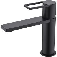 Смеситель для раковины beWash Element BVMM1BS700 Черный матовый — фото 1, Смесители