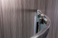 Душевой уголок Esbano ESR-8027A 120x80 R ESUGR8027AR профиль Хром стекло рифленое — фото 7, Асимметричные душевые уголки