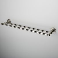 Полотенцедержатель WasserKRAFT Ammer двойной Хром матовый арт-K-7040 — фото 2, Полотенцедержатели