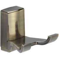 Двойной крючок WasserKRAFT Exter K-5223D Светлая бронза — фото 1, Крючки для полотенец