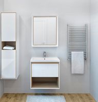 Товар: Шкаф пенал Cersanit Louna 35 SP-SL-LOU/Wh подвесной Белый глянец дуб Эврика - фото 5 Шкаф пенал Cersanit Louna 35 SP-SL-LOU/Wh подвесной Белый глянец дуб Эврика — фото 5, Мебель для ванной