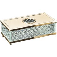 Салфетница Boheme Murano Cristal 10232 Золото — фото 1, Аксессуары для ванной