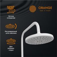 Душевая система Orange O-Shower OW02w Белый глянец — фото 9, Душевое оборудование. Душевая программа
