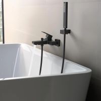 Смеситель для ванны Aquatek Либра AQ1649MB Черный матовый — фото 2, Смеситель для ванны