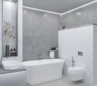 Керамическая плитка Azori Carrara Geometria 00-00108696 настенная 31,5х63 см — фото 5, Керамическая плитка