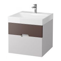 Тумба под раковину Creto Malibu 60 подвесная Chocolate Soft арт-7-1077CS — фото 2, Тумбы под раковину