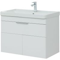 Тумба под раковину Aquanet Ирис new 80 подвесная Белая глянцевая арт-310150 — фото 3, Тумбы под раковину