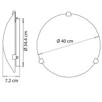 Потолочный светильник Artelamp Plain A3720PL-3CC Белый Хром — фото 4, Светильники
