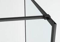 Душевая перегородка Abber AG60120B 120x200 профиль Черный стекло прозрачное — фото 5, Душевые перегородки