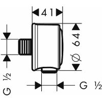 Товар: Шланговое подключение Hansgrohe Axor Montreux 16884820 Шлифованный никель - фото 2 Шланговое подключение Hansgrohe Axor Montreux 16884820 Шлифованный никель — фото 2, Шланговые подключения