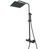 Товар: Душевая система Webert Elio EL980515560METAL Черный матовый с верхним душем металл - фото 1 Душевая система Webert Elio EL980515560METAL Черный матовый с верхним душем металл — фото 1, Душевые стойки