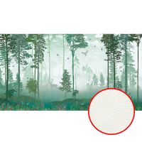 Фреска Ortograf Flora 31263 Фактура флок FLK Флизелин (5*2,7) Зеленый, Деревья/Природа — фото 1, Фрески