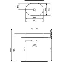 Товар: Раковина-чаша Berges Ego SL 55 181212 Антрацит матовый - фото 4 Раковина-чаша Berges Ego SL 55 181212 Антрацит матовый — фото 4, Раковины накладные