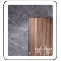 Зеркало Art&Max Latina AM-Lat-750-800-DS-F с подсветкой с сенсорным выключателем — фото 1, Мебель для ванной