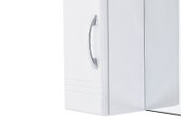 Зеркало со шкафом Aquaton Онда 58 1A009802ON01L с подсветкой Белое — фото 5, Зеркальные шкафы в ванную