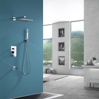 Душевая система Abber Weiss Insel AF8017 Хром — фото 2, Встраиваемые душевые комплекты