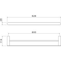 Товар: Полотенцедержатель Aquatek Лира AQ4430MB двойной Черный матовый - фото 2 Полотенцедержатель Aquatek Лира AQ4430MB двойной Черный матовый — фото 2, Полотенцедержатели