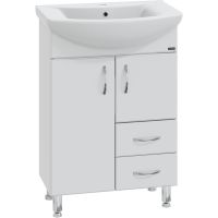 Тумба под раковину СанТа Стандарт 60 201020 Белая — фото 1, Тумбы под раковину