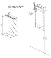 Зеркало Бриклаер Кристалл 40 4627125415845 с подсветкой Белое — фото 6, Мебель для ванной
