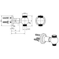 Шланговое подключение Boheme Imperiale 614 Золото — фото 2, Душевое оборудование. Душевая программа