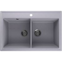 Кухонная мойка Ulgran Quartz Ruma 780-05 Бетон — фото 1, Кухонные мойки