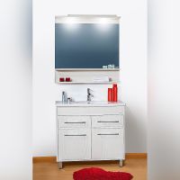 Товар: Зеркало Бриклаер Чили 90 4627125414961 с подсветкой Светлая лиственница - фото 3 Зеркало Бриклаер Чили 90 4627125414961 с подсветкой Светлая лиственница — фото 3, Мебель для ванной