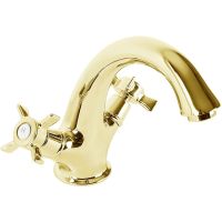 Смеситель для раковины Cezares Lord-LS1-03/24 Золото 24 карат — фото 1, Смесители для раковины