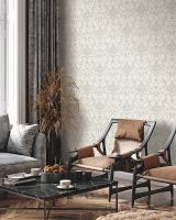 Обои Emiliana Parati Damasco Reale 73404 Винил на флизелине (1,06*10,05) Бежевый/Серый, Дамаск — фото 3, Обои для стен