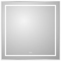 Зеркало BelBagno Kraft 80 SPC-KRAFT-800-800-LED-TCH-WARM с подсветкой Сатин с сенсорным выключателем и подогревом — фото 2, Зеркала в ванную комнату