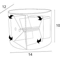 Товар: Настенный светильник Artelamp Rullo A1415AL-1GY Серый - фото 4 Настенный светильник Artelamp Rullo A1415AL-1GY Серый — фото 4, Уличное освещение