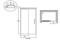 Душевая дверь Jacob Delafon Contra 180 E22C180-GA Хром — фото 4, Душевые двери в нишу
