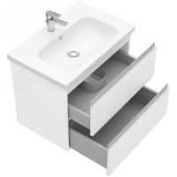 Товар: Тумба под раковину Laparet Electra 70 LE-WCAB-70-01 подвесная Белая глянцевая - фото 2 Тумба под раковину Laparet Electra 70 LE-WCAB-70-01 подвесная Белая глянцевая — фото 2, Мебель для ванной