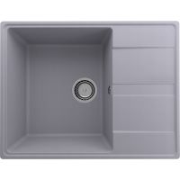 Кухонная мойка Ulgran Quartz Prima 650-05 Бетон — фото 1, Кухонные мойки
