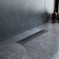 Душевой лоток AM.PM PrimeFlow 40 W02SC-P11-040-01BM с Черной матовой решеткой Cut Gradient — фото 5, Душевые лотки