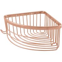 Полка корзина Rav Slezak Colorado COA0801ZRL угловая Розовая золотистая глянцевая — фото 1, Полки для ванной и душа