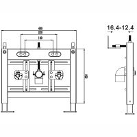 Инсталляция WeltWasser WW Bamberg 480 BD 10000011701 для биде Синяя — фото 4, Инсталляции для биде