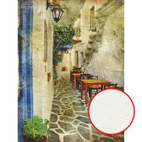 Фреска Ortograf Городской пейзаж 0889 Фактура флок FLK Флизелин (1,5*2) Бежевый, Город/Живопись — фото 1, Фрески