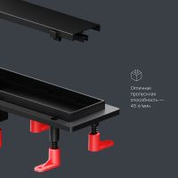 Душевой лоток AM.PM PrimeFlow 60 W02SC-U11-060-04BM с Черной матовой решеткой / под плитку Tile — фото 22, Душевые лотки