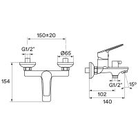 Товар: Смеситель для ванны Santek Венга Хром арт-WH5A10003C001 - фото 10 Смеситель для ванны Santek Венга Хром арт-WH5A10003C001 — фото 10, Смеситель для ванны