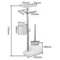 Товар: Напольная стойка Gappo G902 Хром Белый - фото 7 Напольная стойка Gappo G902 Хром Белый — фото 7, Стойки - набор держателей