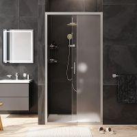 Товар: Душевая дверь AM.PM Gem Solo 110 W90G-110-1-195MM профиль Хром матовый стекло матовое-прозрачное - фото 1 Душевая дверь AM.PM Gem Solo 110 W90G-110-1-195MM профиль Хром матовый стекло матовое-прозрачное — фото 1, Раздвижные душевые двери