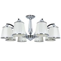 Люстра Artelamp Talitha A4047PL-8CC Белая Хром — фото 1, Люстры