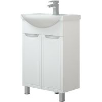 Тумба под раковину Corozo Монро 60 SD-00000663 Белая — фото 1, Мебель для ванной