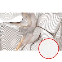 Фреска Ortograf Forma 32687 Фактура бархат FX Флизелин (5,9*2,7) Коричневый/Белый, Абстракция — фото 1, Фрески