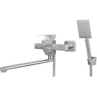 Смеситель для ванны Viko V-7735 универсальный Серебро — фото 1, Смеситель для ванны