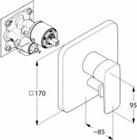 Товар: Душевая система Kludi Pure Style 406300575 Хром - фото 13 Душевая система Kludi Pure Style 406300575 Хром — фото 13, Душевое оборудование. Душевая программа