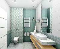 Керамическая плитка Belleza Блум бирюзовый 00-00-5-08-01-71-2340 настенная 20х40 см — фото 2, Керамическая плитка